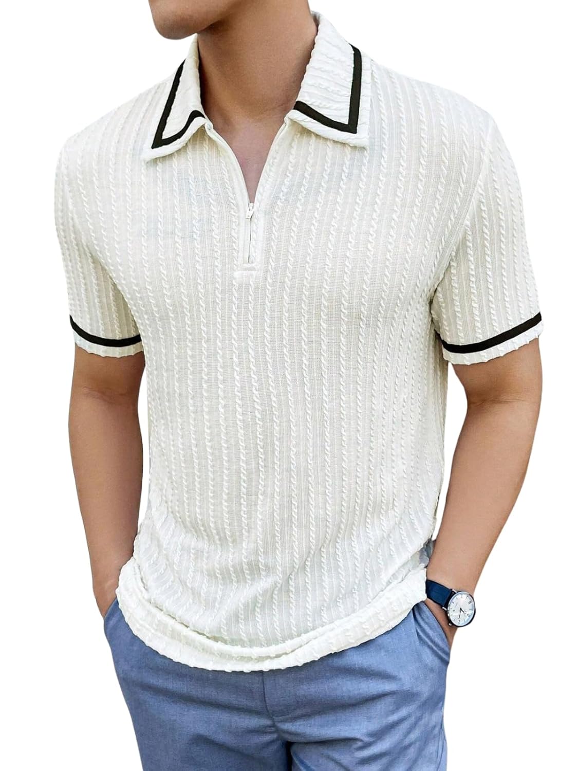 GRECIILOOKS Men's Stylish Half Sleeve Casual T-Shirt