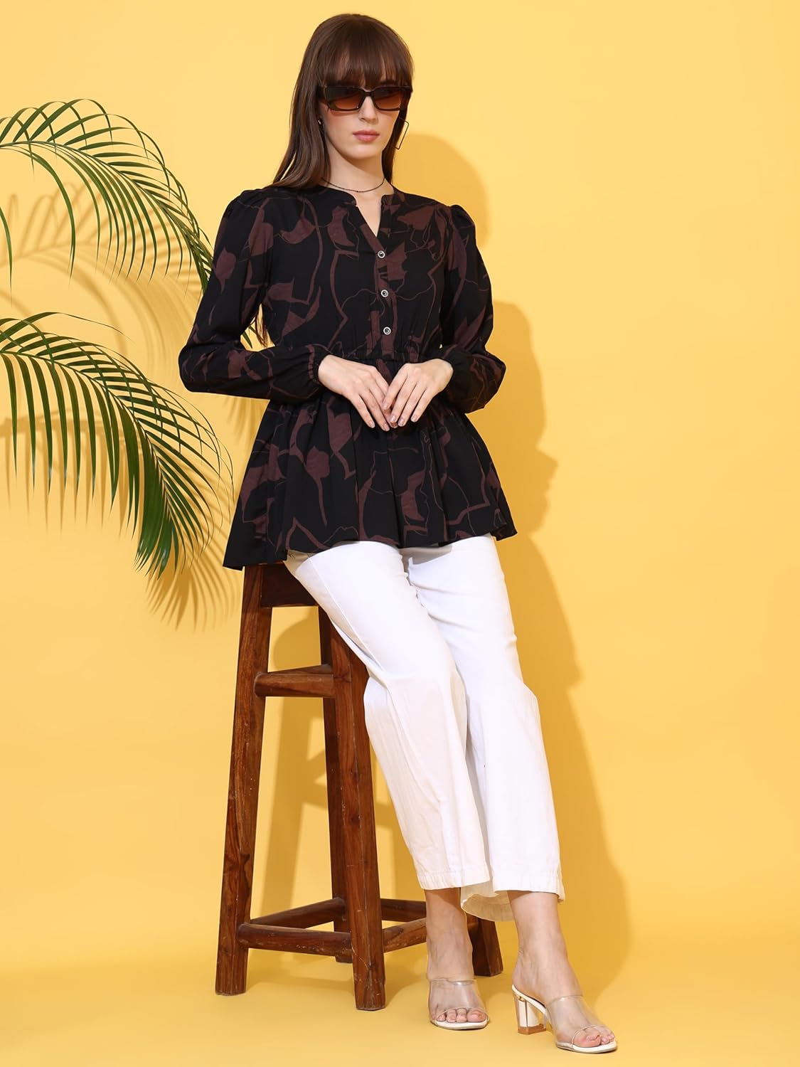 Sheetal Associates Women's Top Shirt Stylish Trendy for Girls | Floral Printed Top | Lightweight Day Comfort