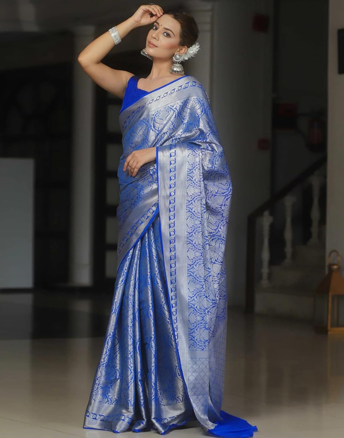 Women's Kanjivaram Soft Silk Blouse Piece For Wedding