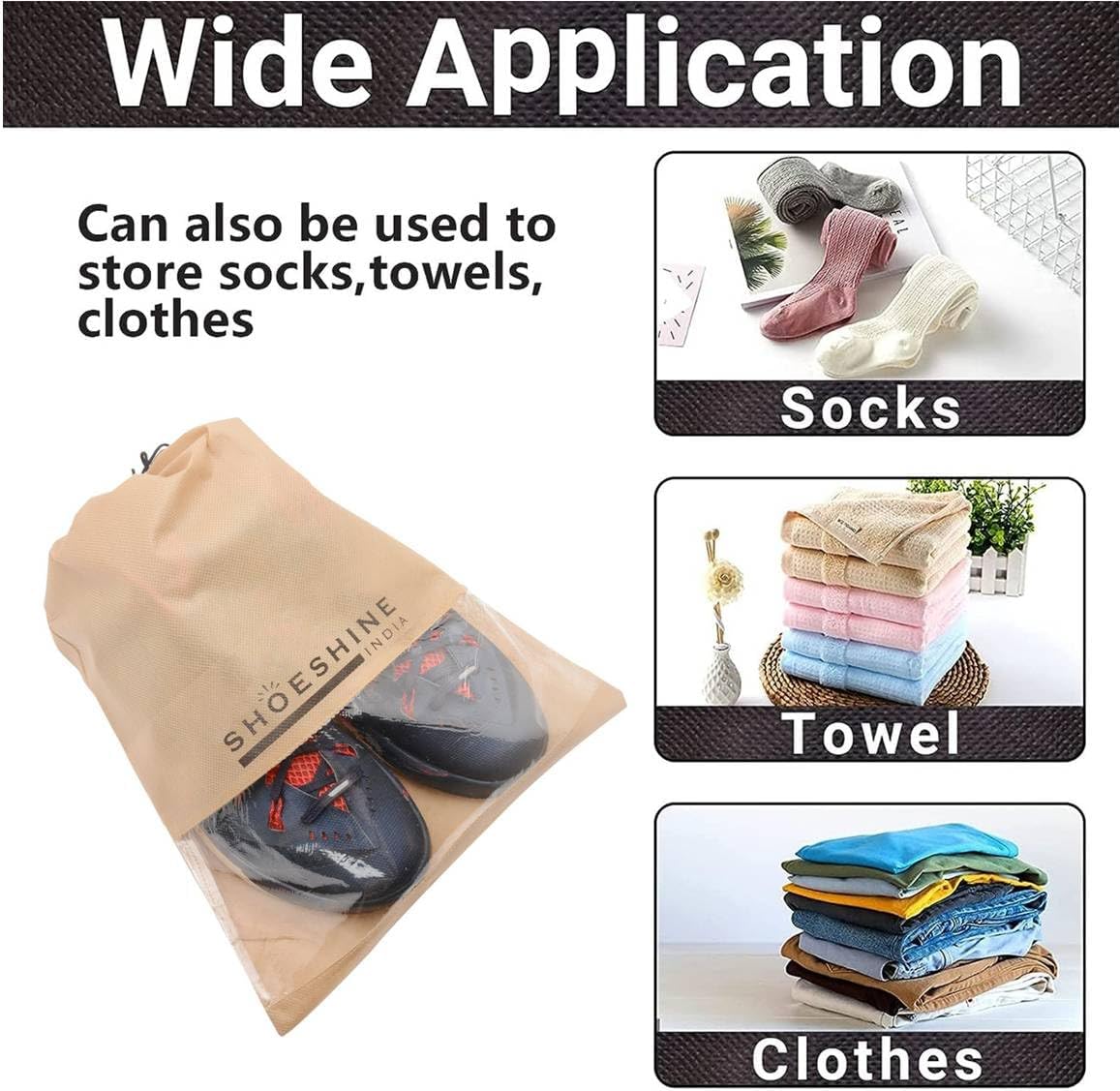 SHOESHINE Storage Bag for Men and Women