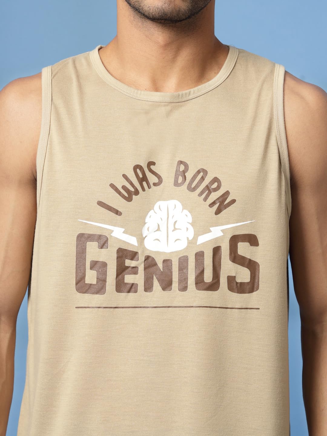 CHKOKKO Tank Tops Sleeveless T-Shirt for Men Cotton