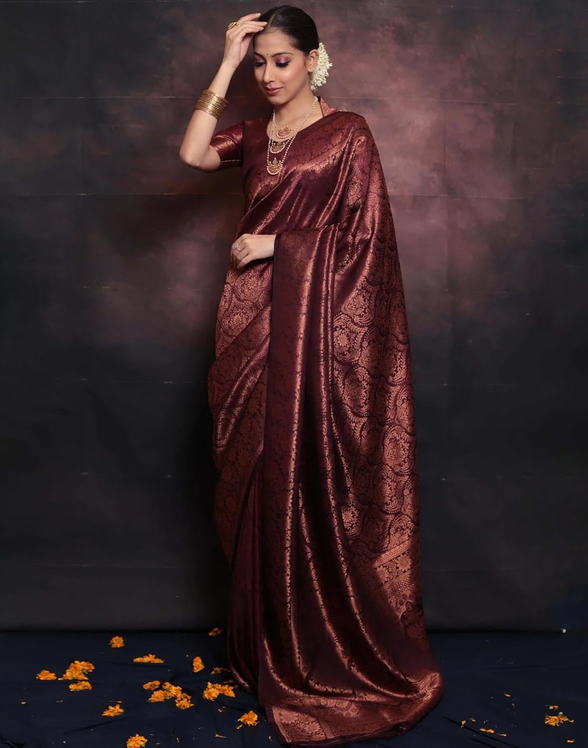 Women's Kanjivaram Soft Silk Blouse Piece For Wedding