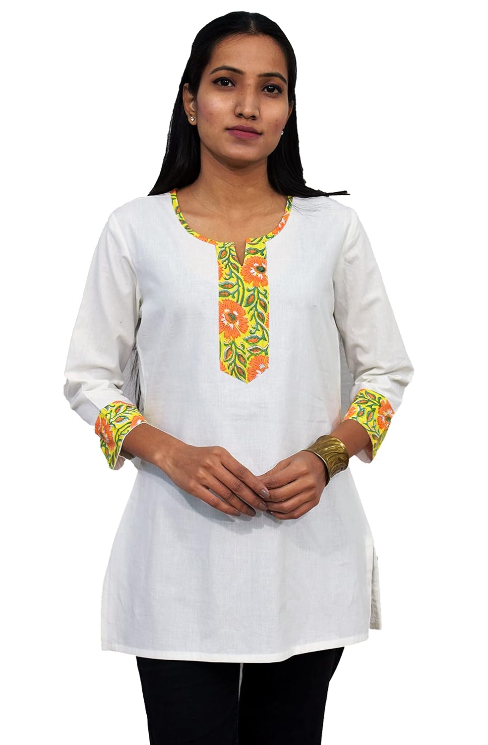 JAIPUR HAND BLOCK Women's Cotton Top |Tunic