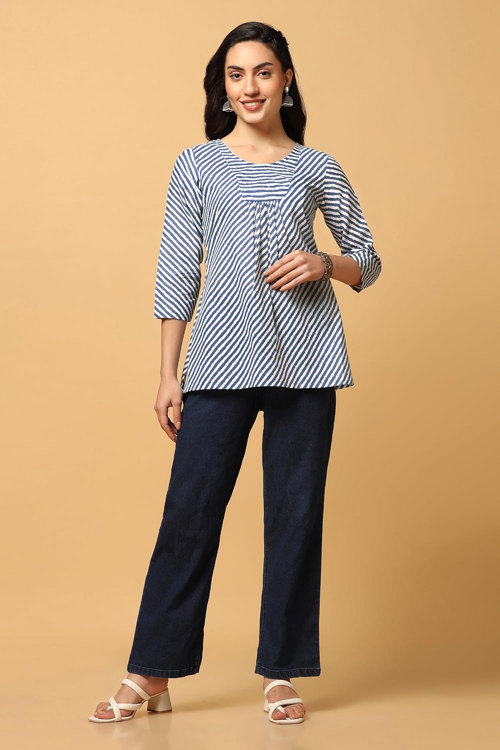 Fashion Dream Women's Cotton Regular Fit Tunic Top