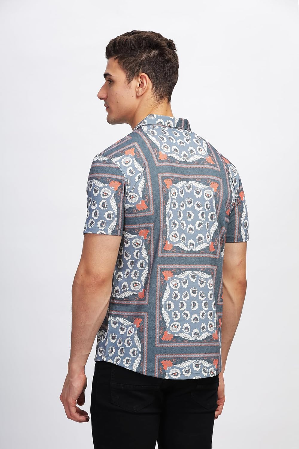 BULLMER Trendy Regular Fit Printed Causal Shirt for Men