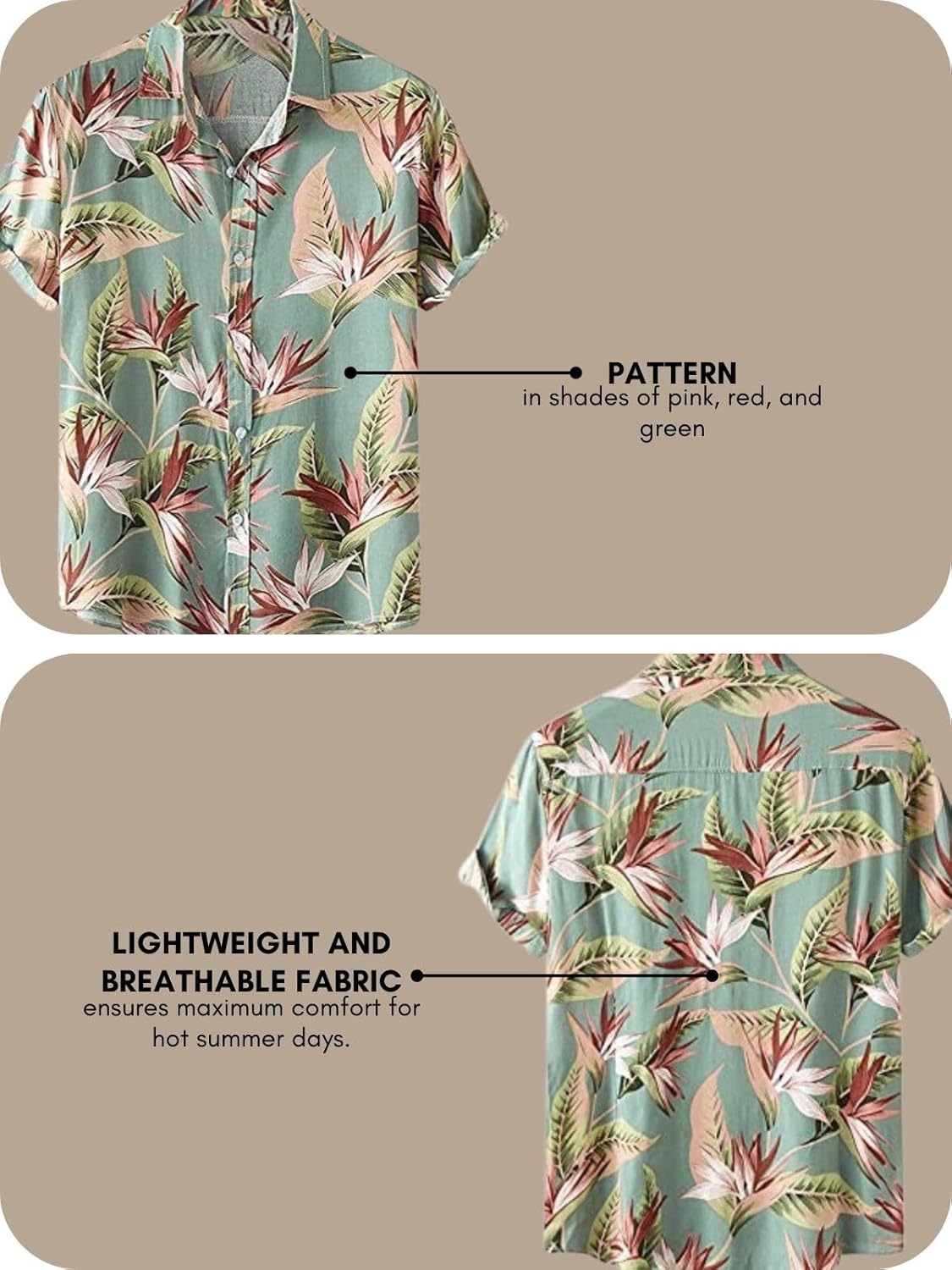 Leriya Fashion Men's Casual Cotton Shirt – Button Down