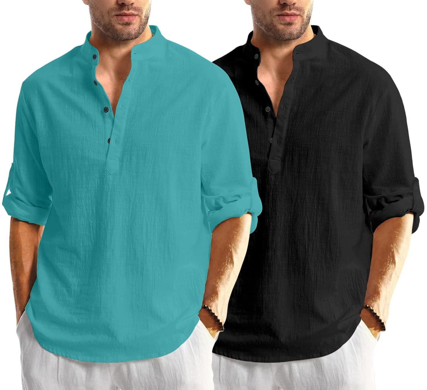 Bellstone Men's Solid Regular Fit Dress Shirt