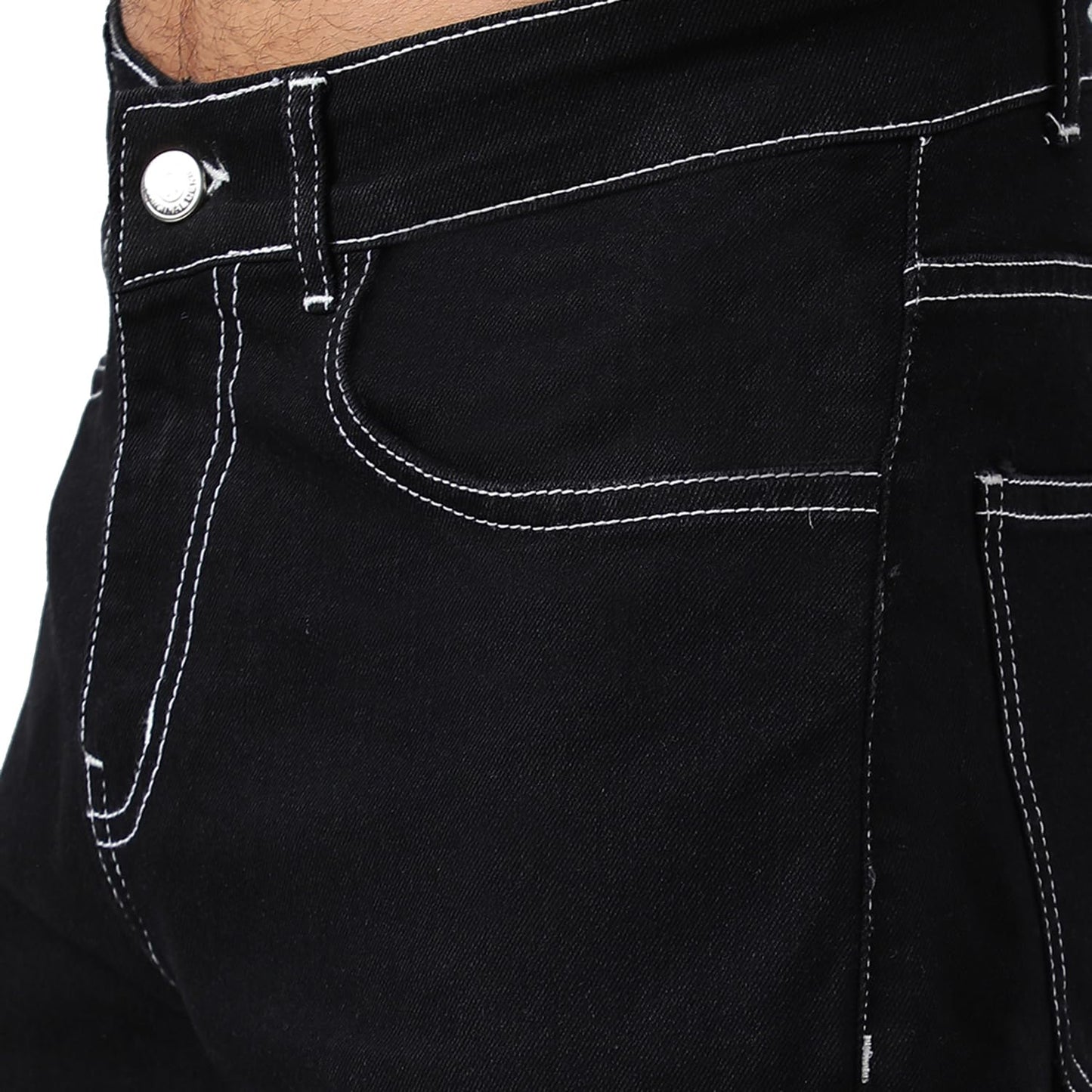 KOTTY Men’s Relaxed Fit Straight-Leg Jeans