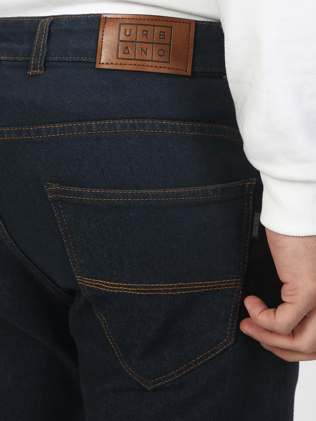 Urbano Fashion Men's Slim Fit Washed Jeans Stretchable
