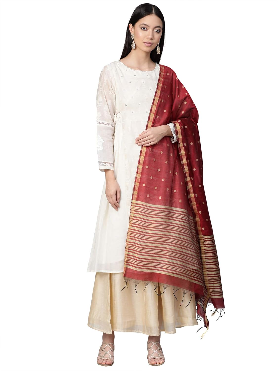 INDO ERA Women's Rayon Woven Design Dupatta