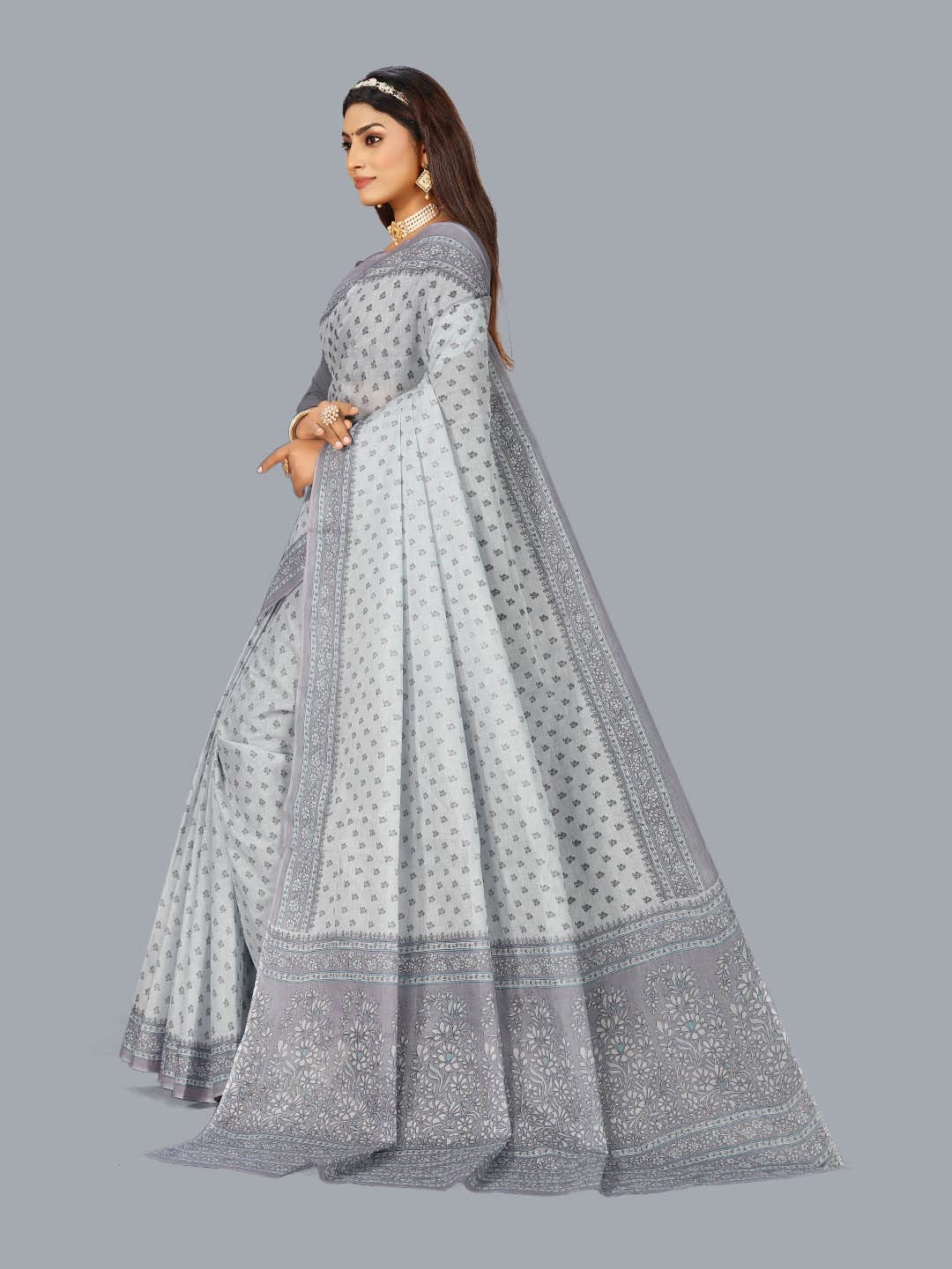Pure Cotton Saree for Women without Blouse Piece