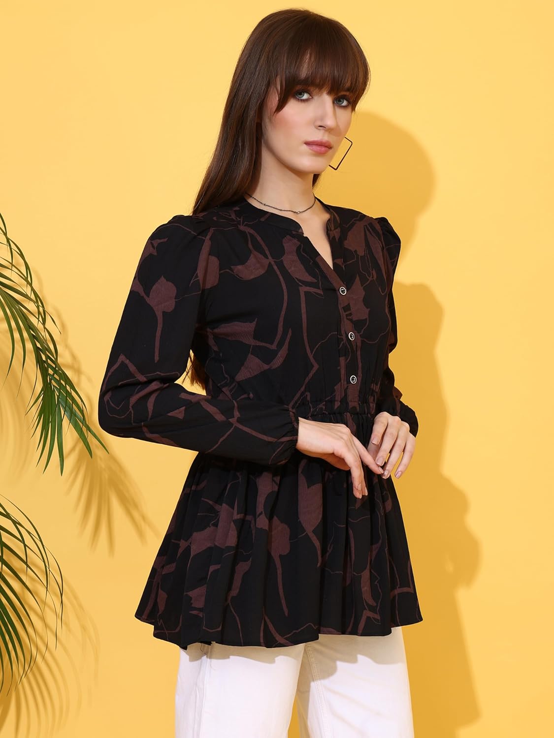Sheetal Associates Women's Top Shirt Stylish Trendy for Girls | Floral Printed Top | Lightweight Day Comfort