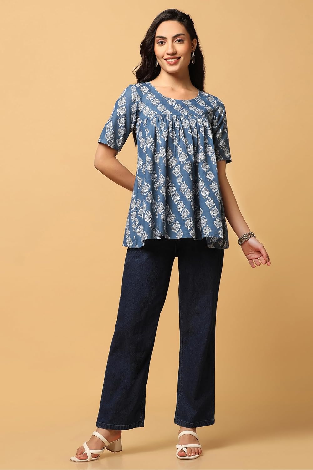 Fashion Dream Women's Cotton Regular Fit Tunic Top