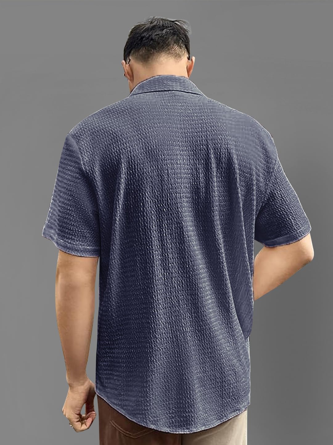 Pinkmint Men's Solid Regular Fit Shirt