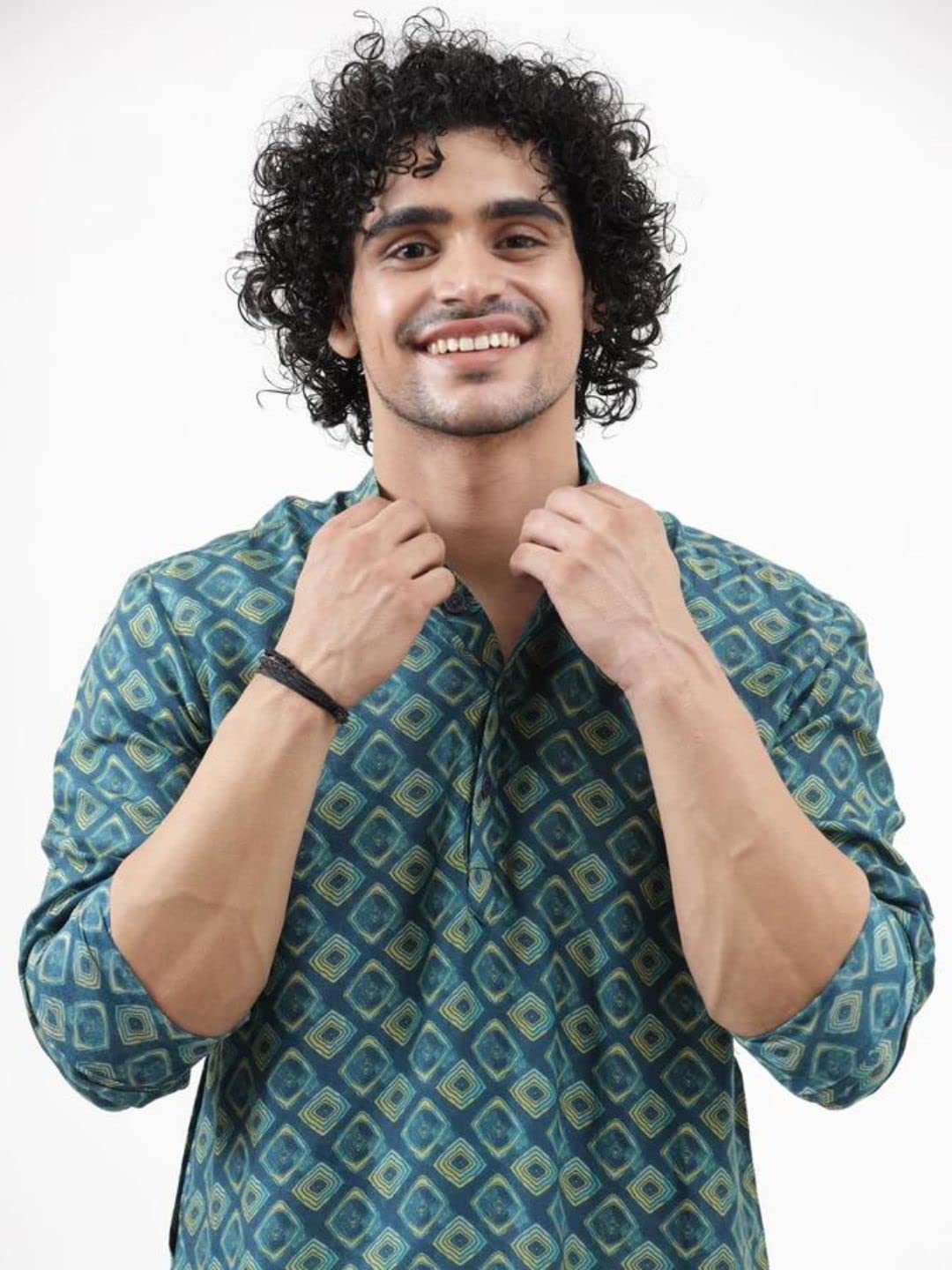 Leriya Fashion Men's Kurta | Rayon Printed Kurta