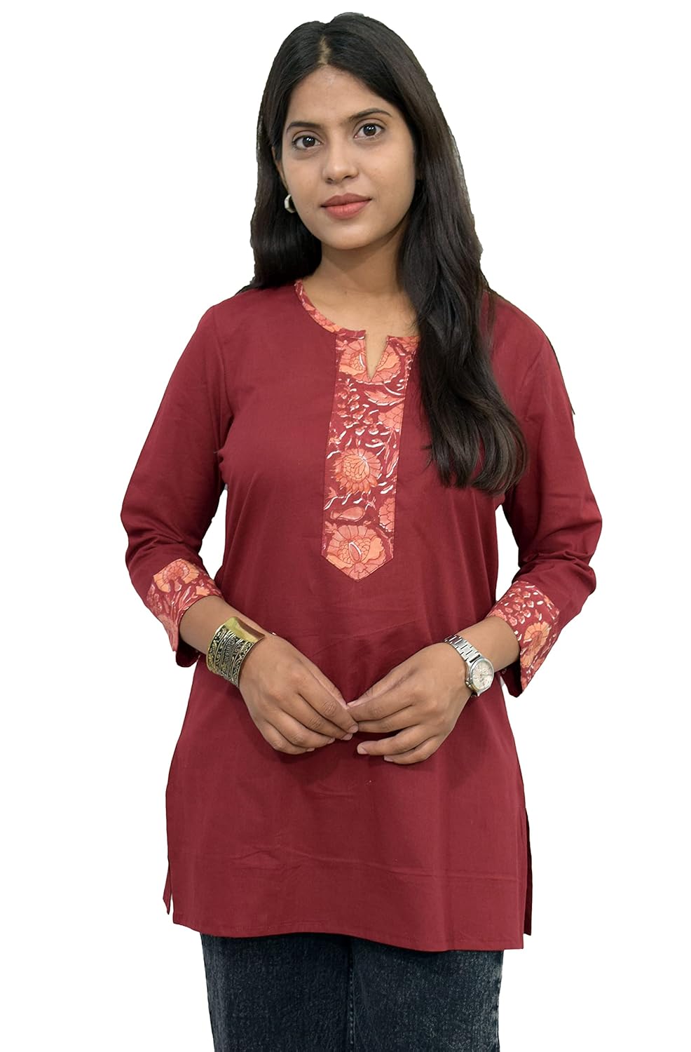 JAIPUR HAND BLOCK Women's Cotton Top |Tunic