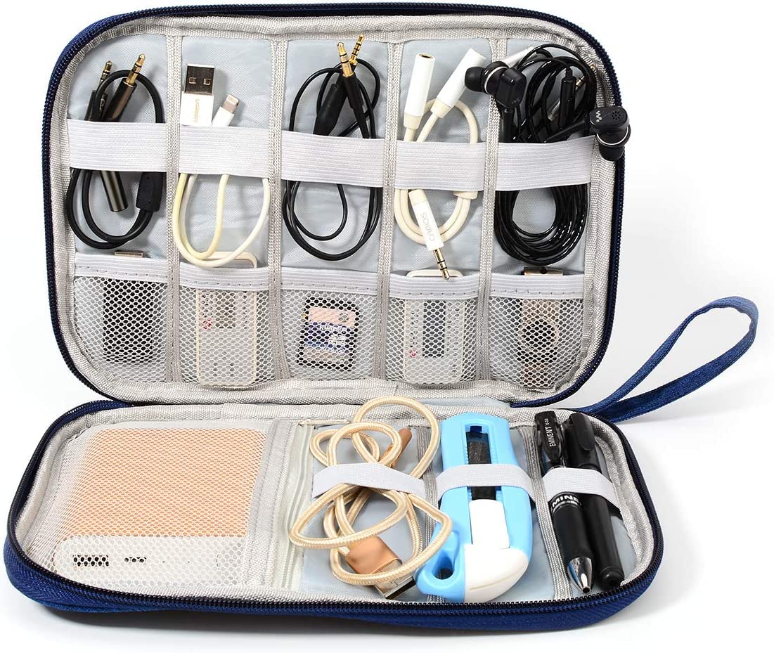 Electronics Organizer Bag Waterproof Carrying Pouch