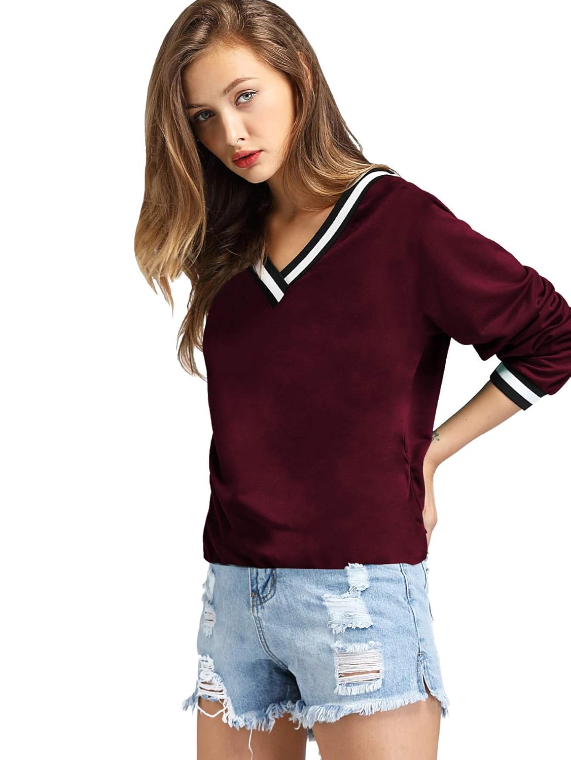 Fabricorn Stylish Plain Green Long Sleeve Cotton Tshirt for Women (Green)