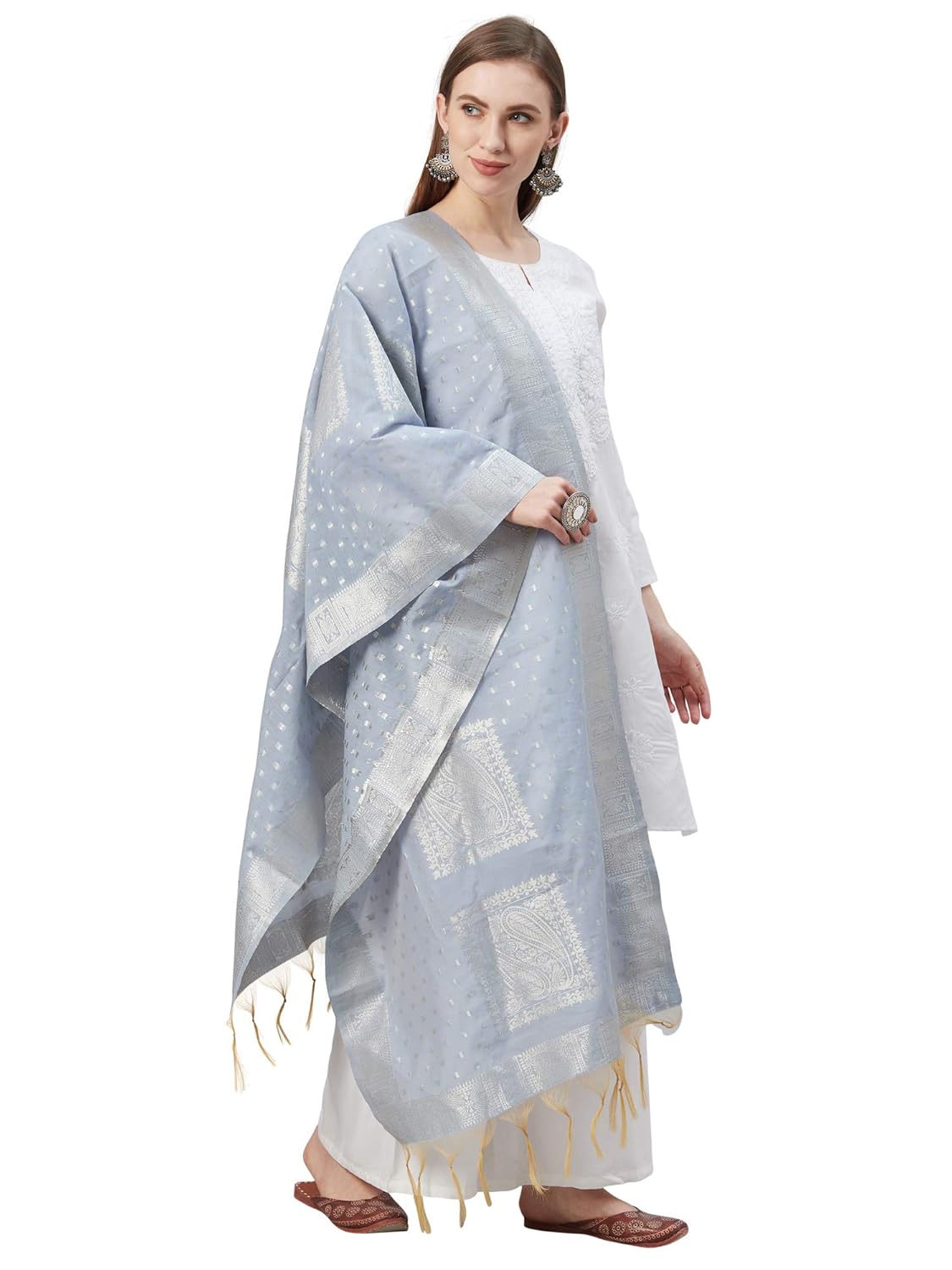 INDO ERA Women's Rayon Woven Design Dupatta