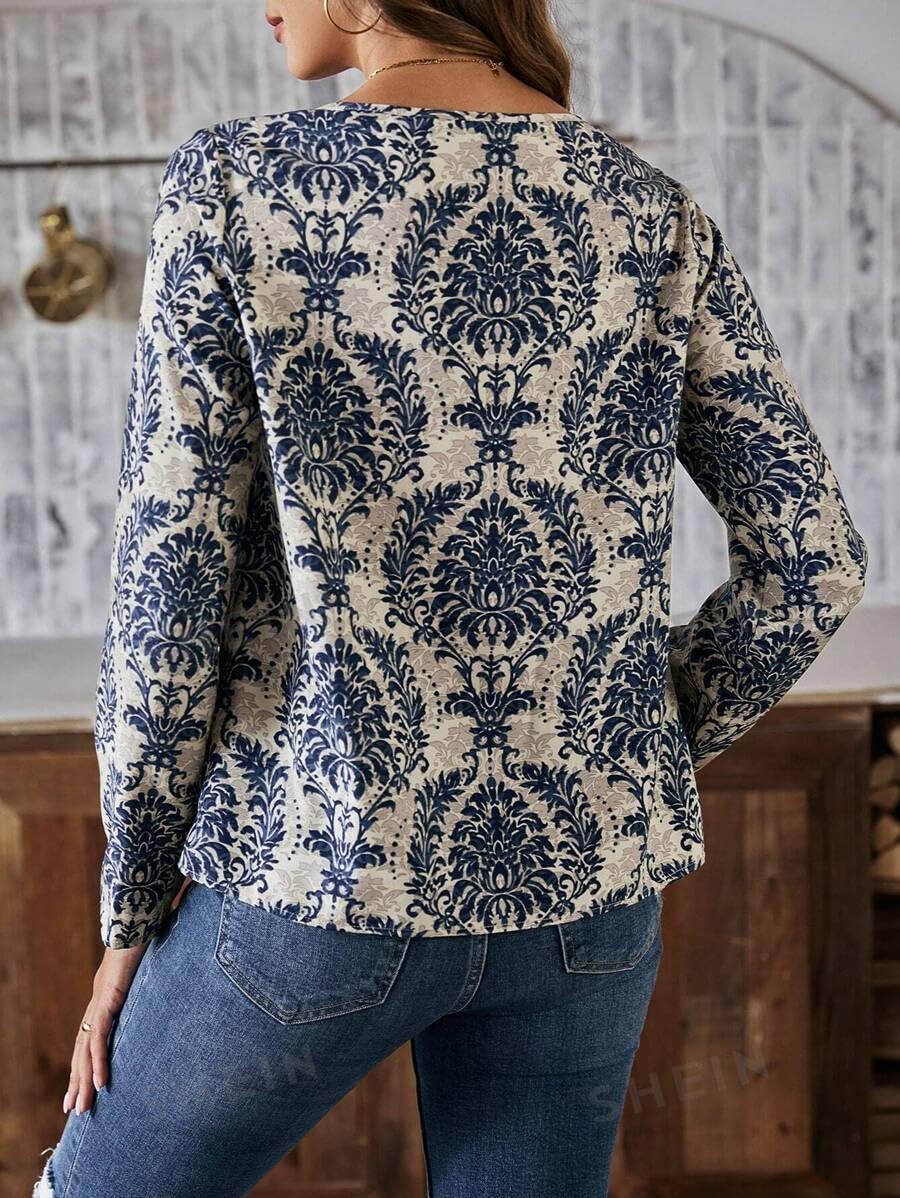 MATMA FASHION Women's Cotton Green Printed Half Sleeves Tops for Women