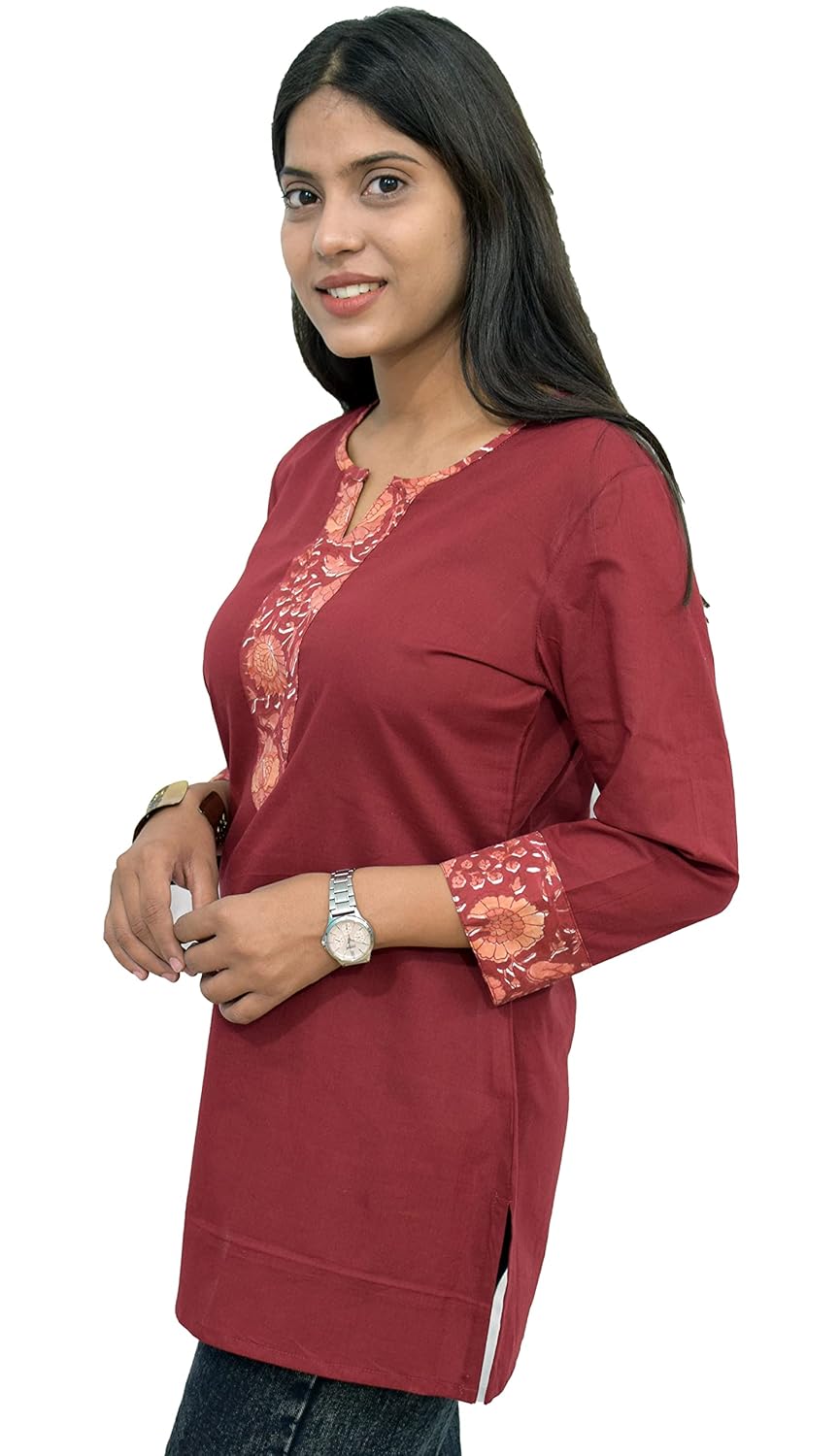 JAIPUR HAND BLOCK Women's Cotton Top |Tunic