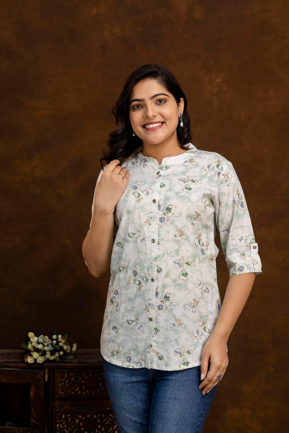 Women's Rayon Indian Culture Tunics Tops