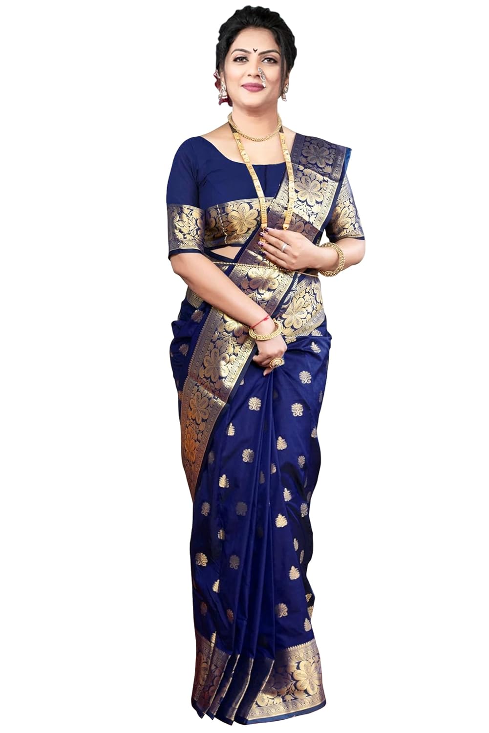 Sugathari Women's Banarasi Saree Pure Kanjivaram Silk Saree
