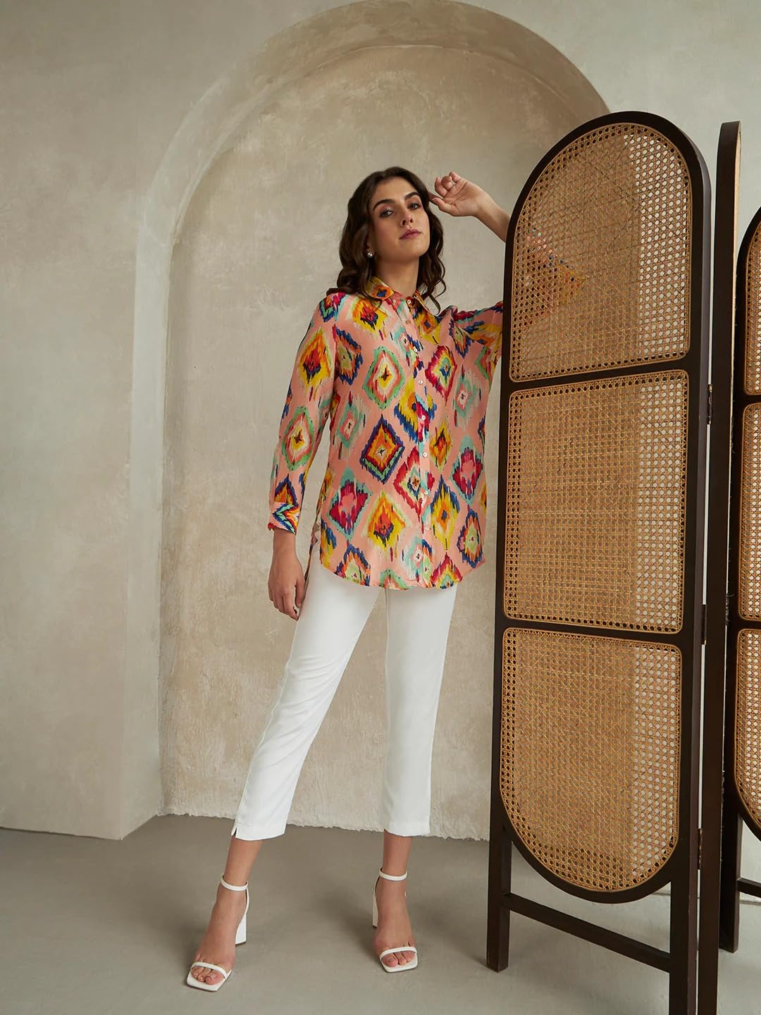 Leriya Fashion Printed Regular Fit Jeans Korean
