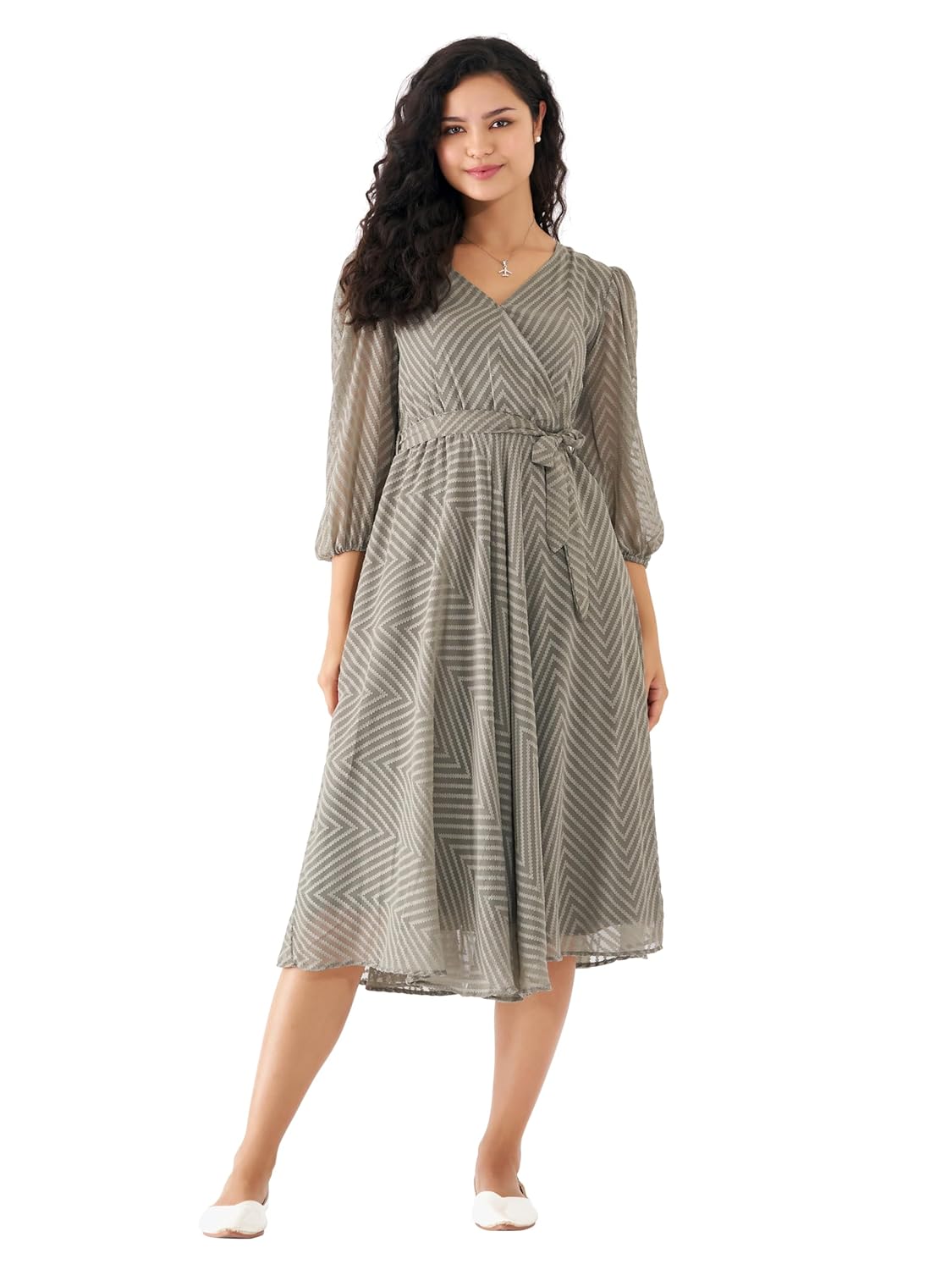 AASK Women Fancy Plain & Solid Designer Dress for Women