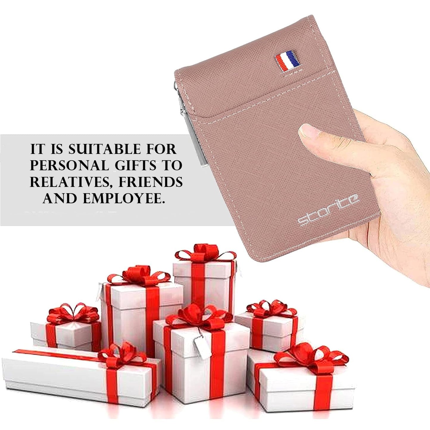 Storite PU Leather 9 Slot Vertical Credit Debit Card