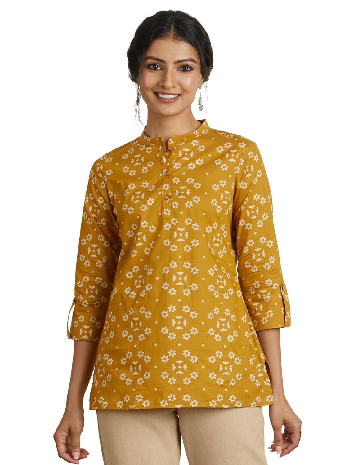 Myx Women's Cotton Regular Fit Casual Kurti