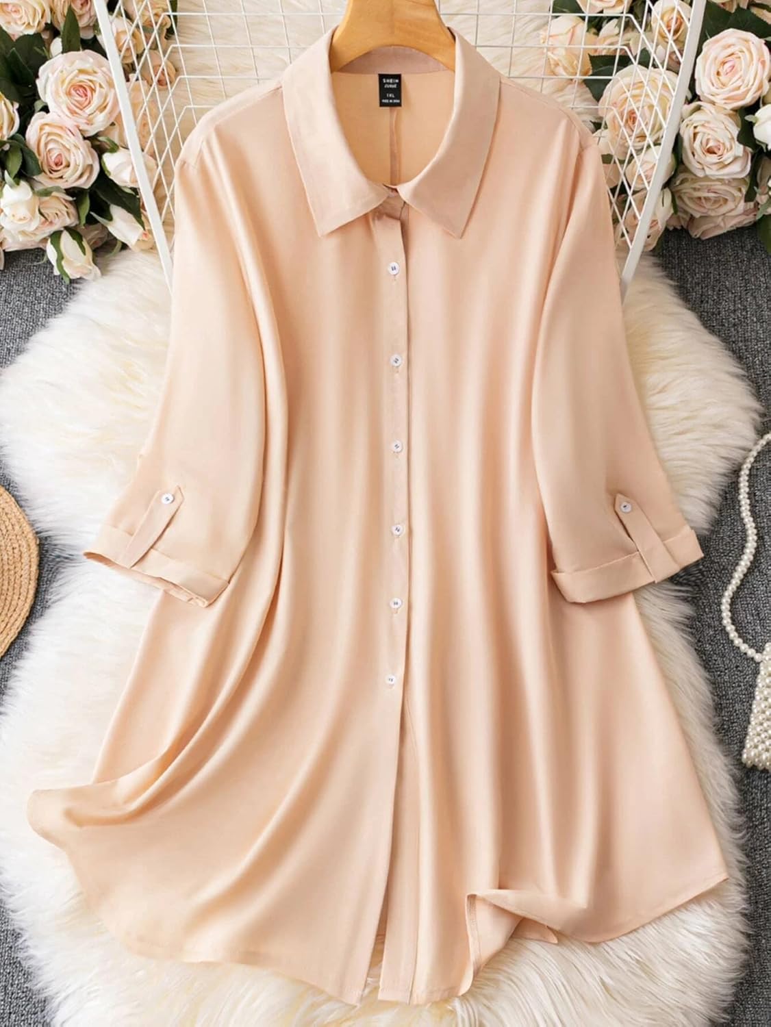 Leriya Fashion Women's Shirt Dress Knee Length Dress | Loose Fit | Button-Down | | 3/4 Sleeve | Summer Wear | Available in (Pack of 2 | Value Pack)