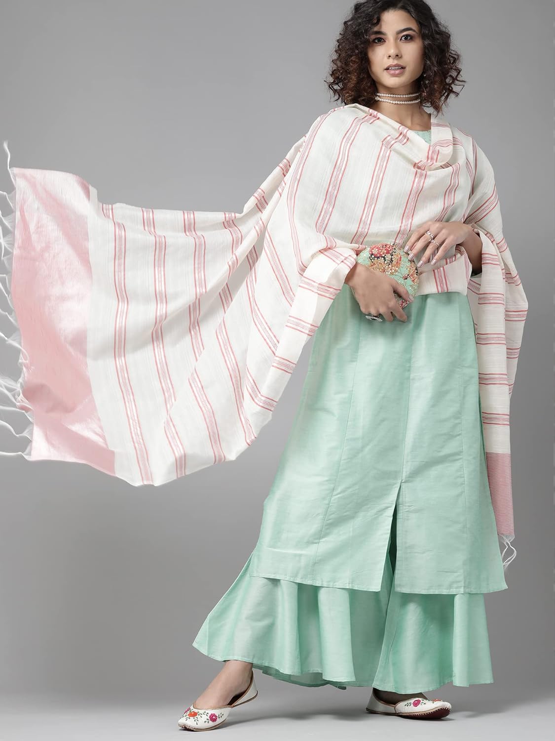 INDO ERA Women's Rayon Woven Design Dupatta