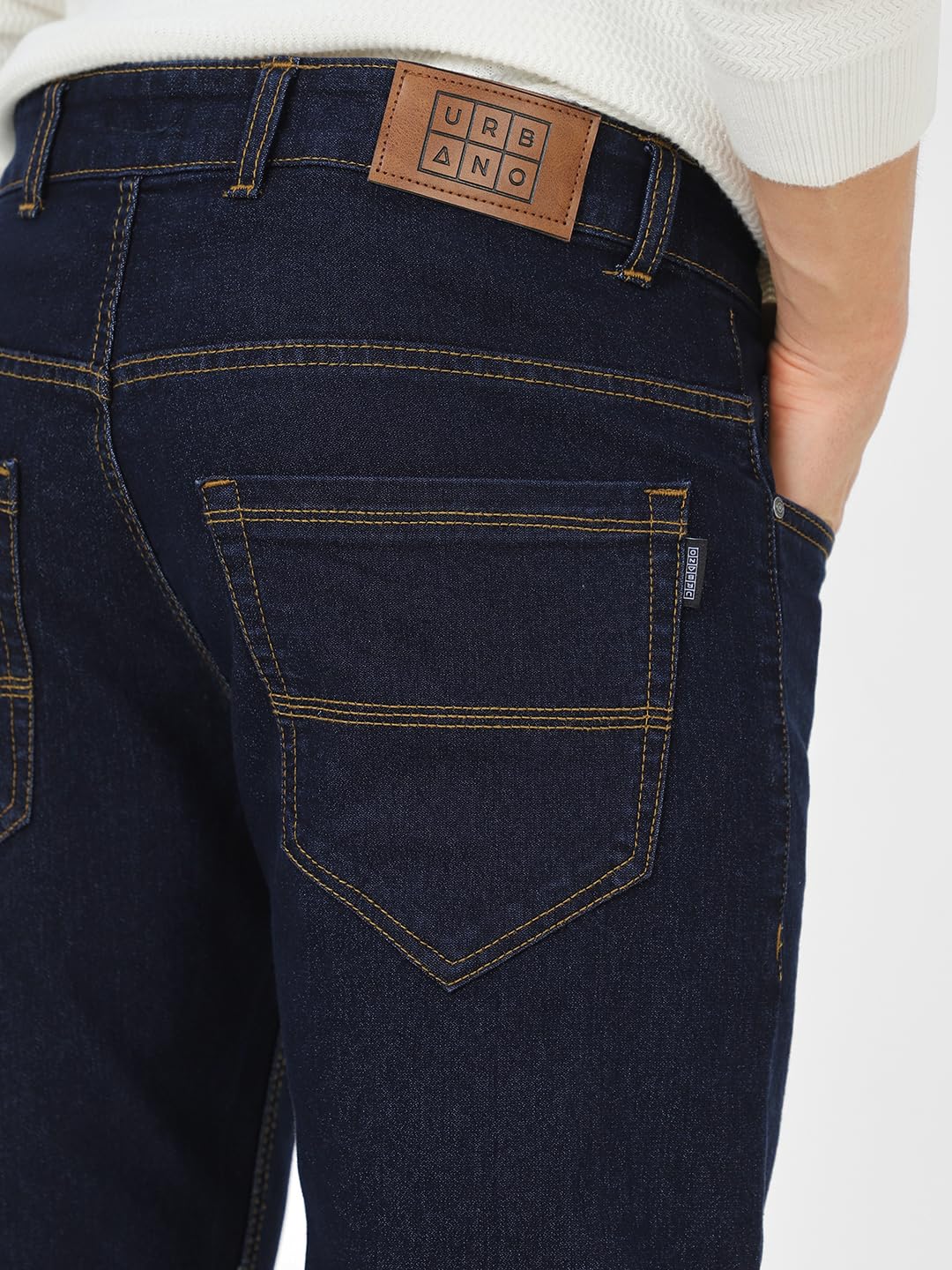 Urbano Fashion Men's Slim Fit Washed Jeans Stretchable