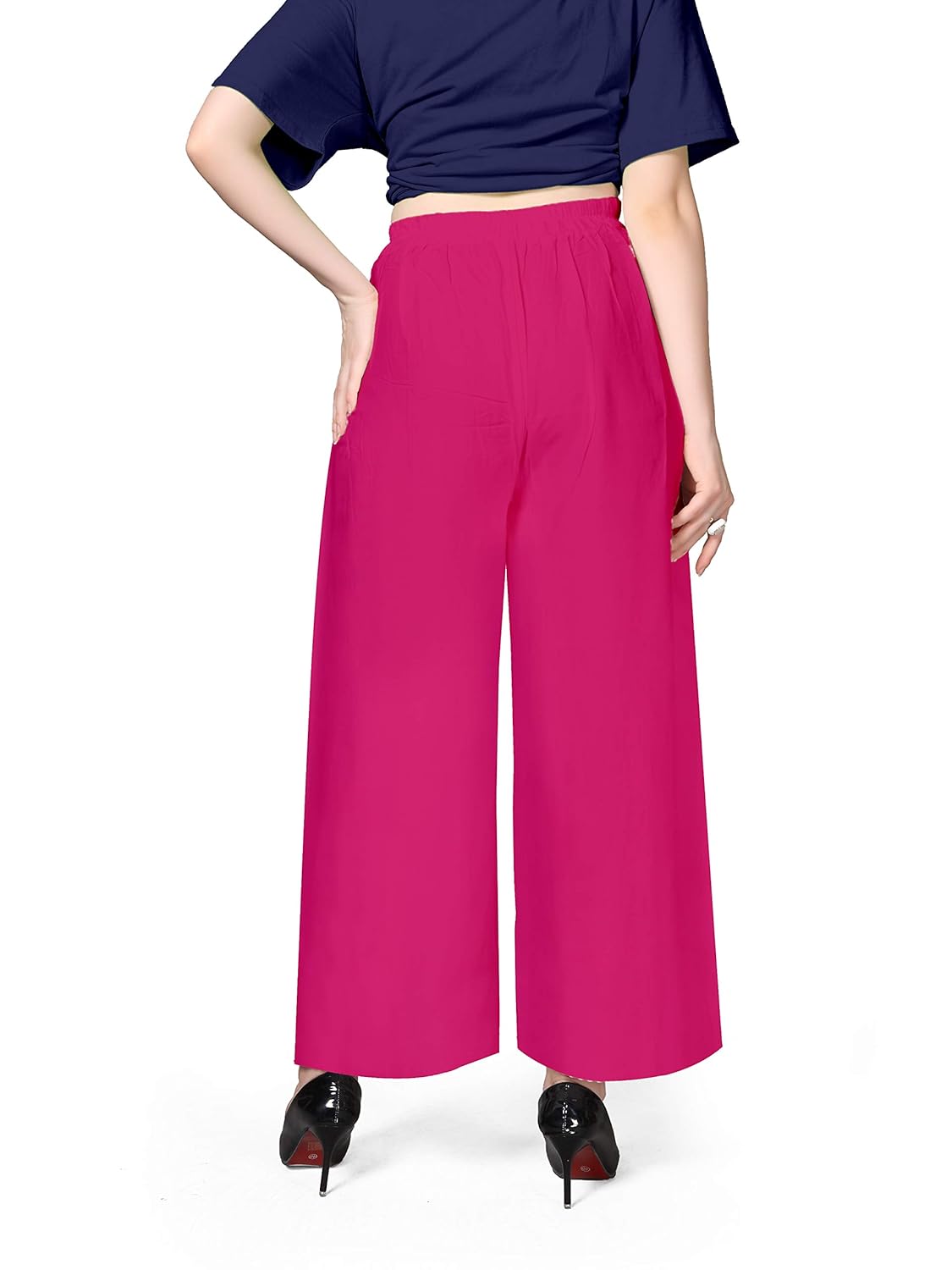 Pranjal Women's Premium Regular Fit Rayon Palazzo