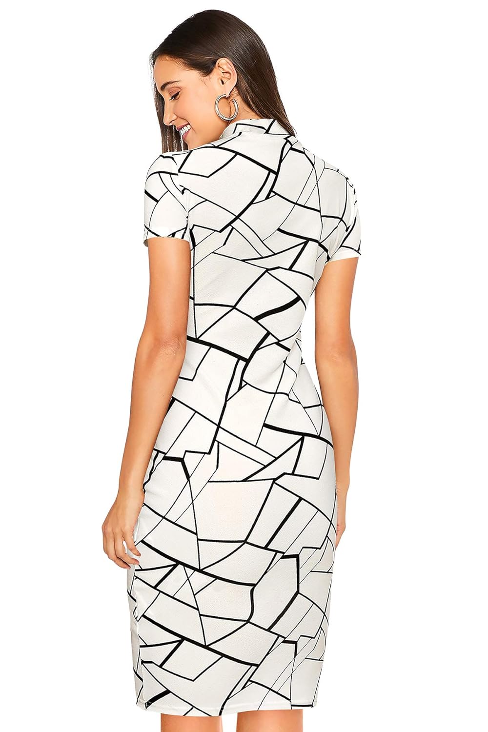 ILLI LONDON Women's Bodycon Knee Length Dress