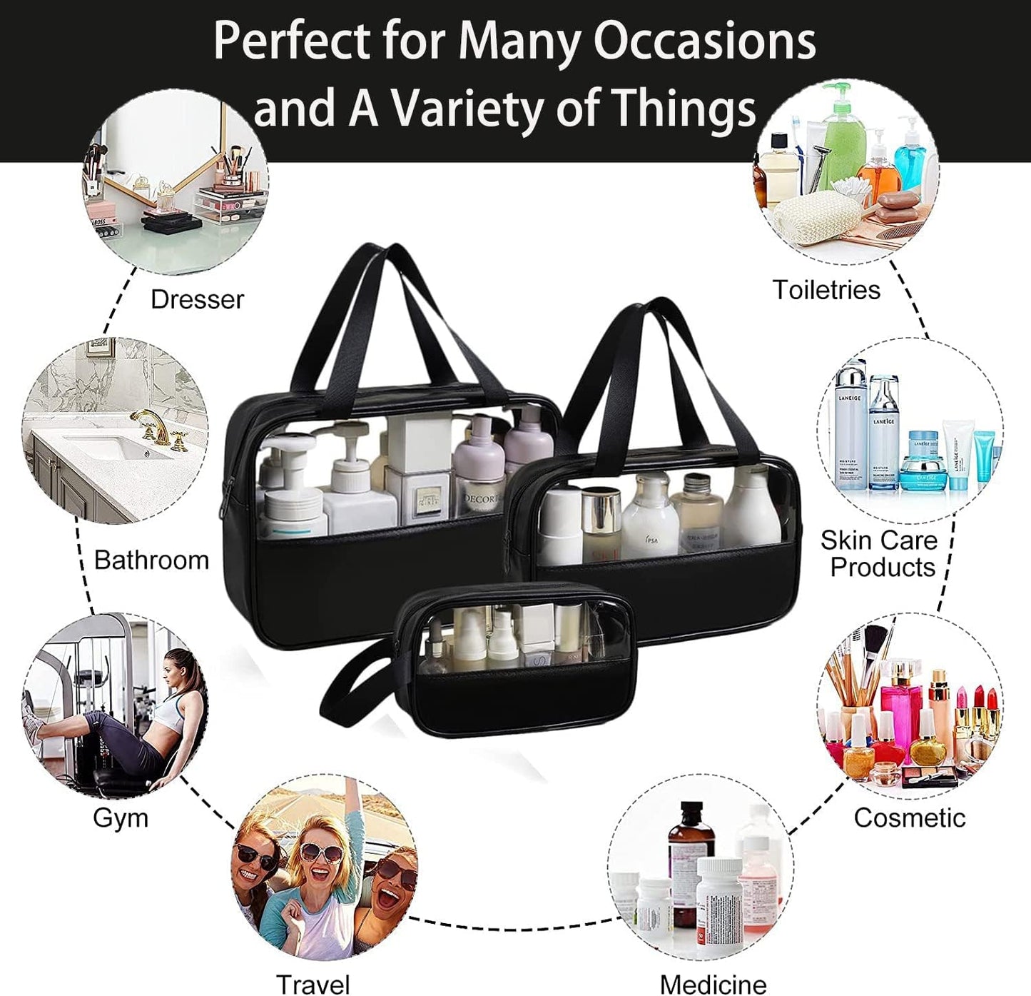 Apophis Travel Cosmetic Organizer Bag for Women