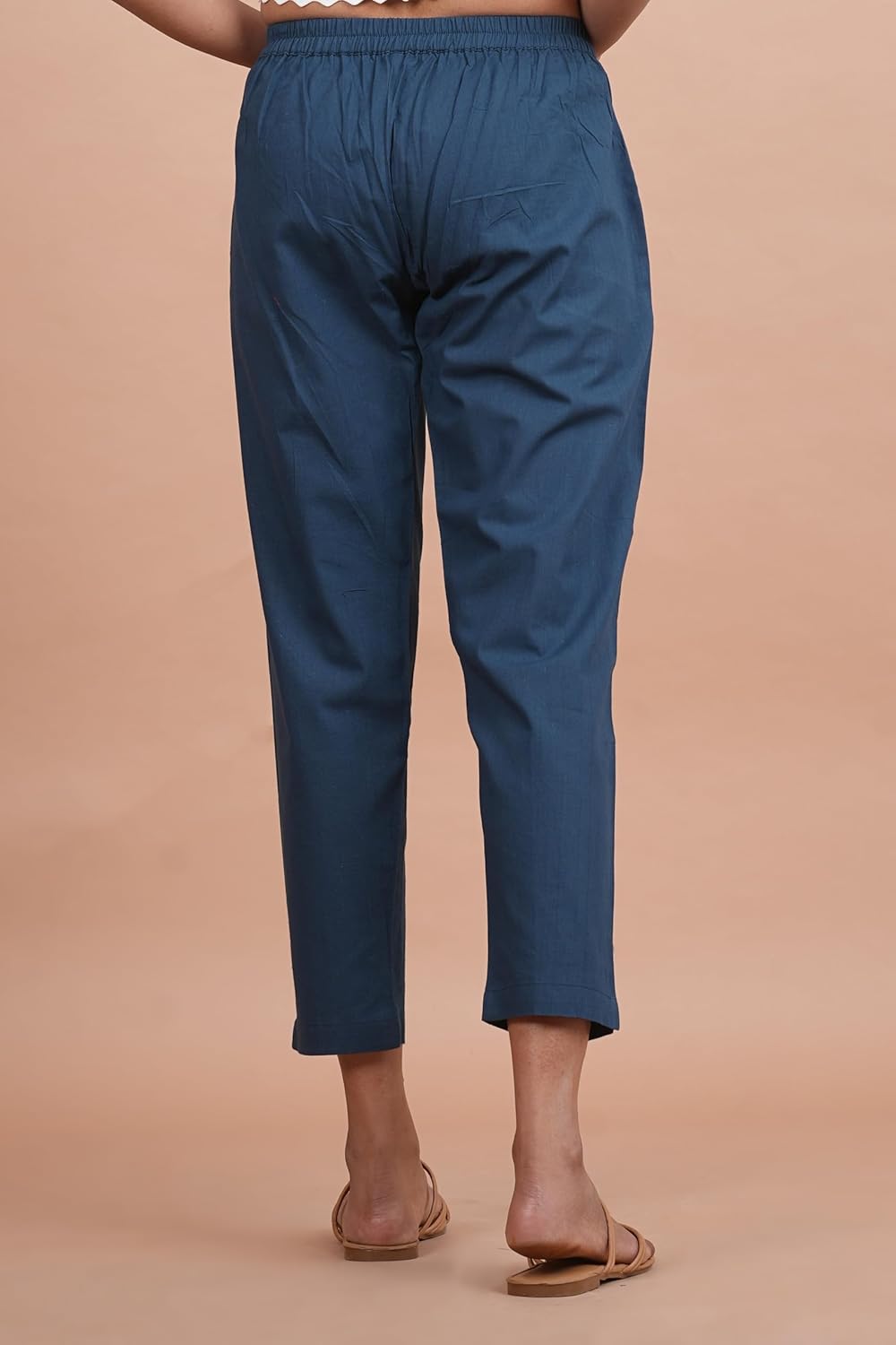 Jakpacks Cotton Ankle Fit Trouser Pants for Women