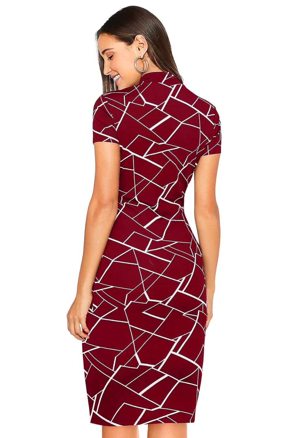 ILLI LONDON Women's Bodycon Knee Length Dress