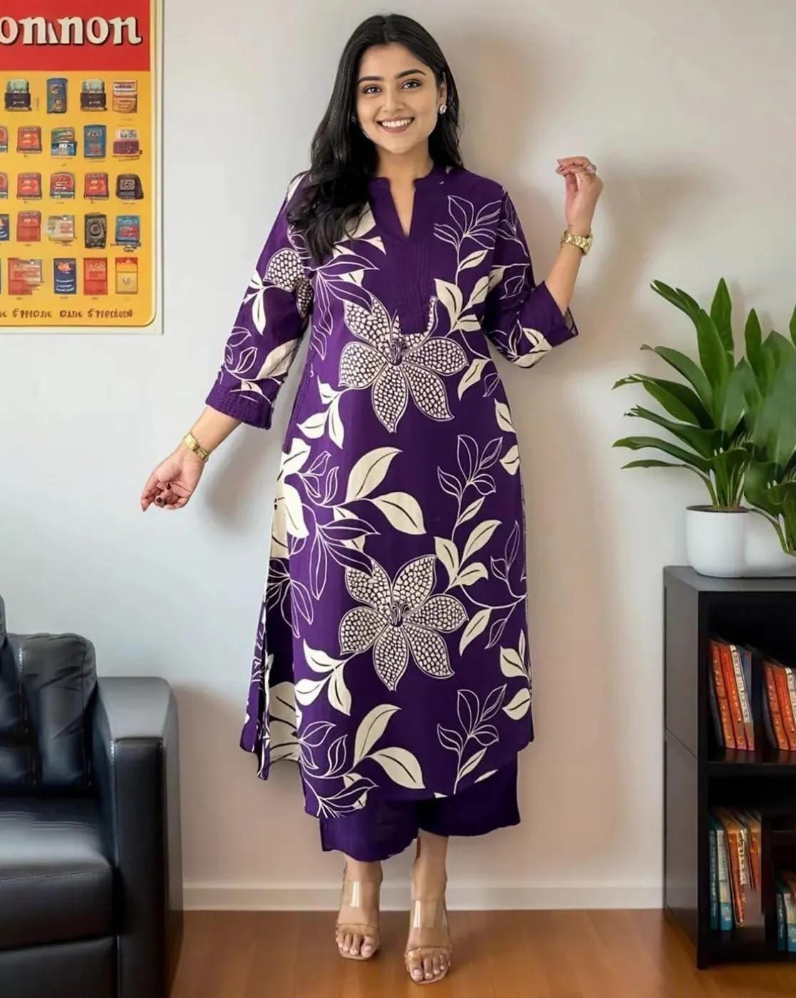 Fast Fashions Women's Rayon Viscose A-Line Printed