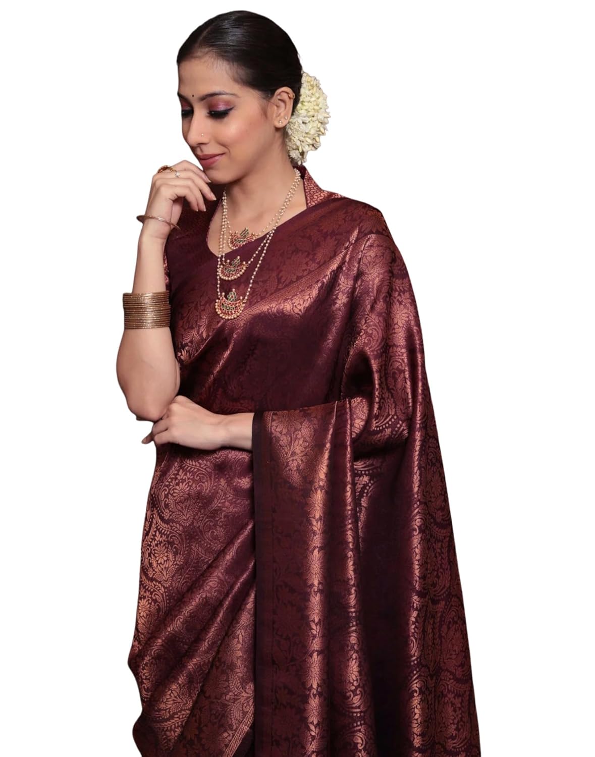 Women's Kanjivaram Soft Silk Blouse Piece For Wedding