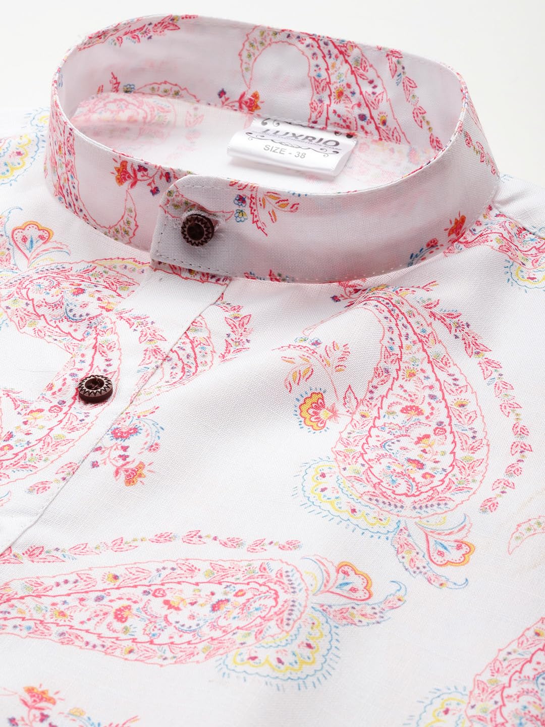 Luxrio Printed Kurta for Men Cotton Blend Linen