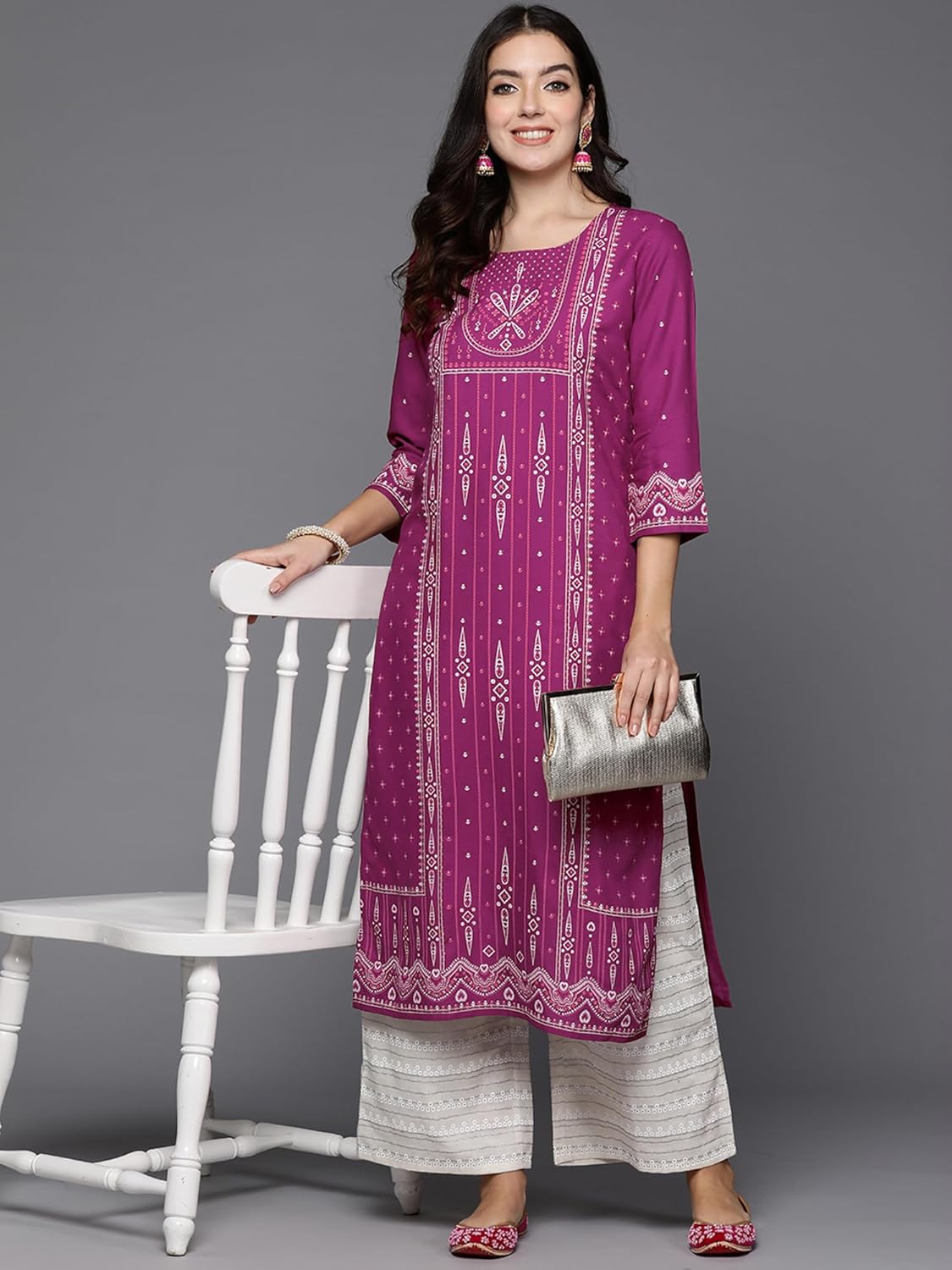 INDO ERA Women's Cotton Straight Fit Straight Kurta