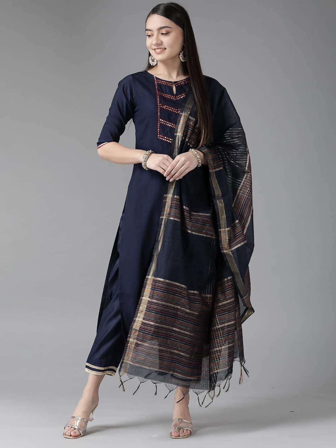 INDO ERA Women's Rayon Woven Design Dupatta