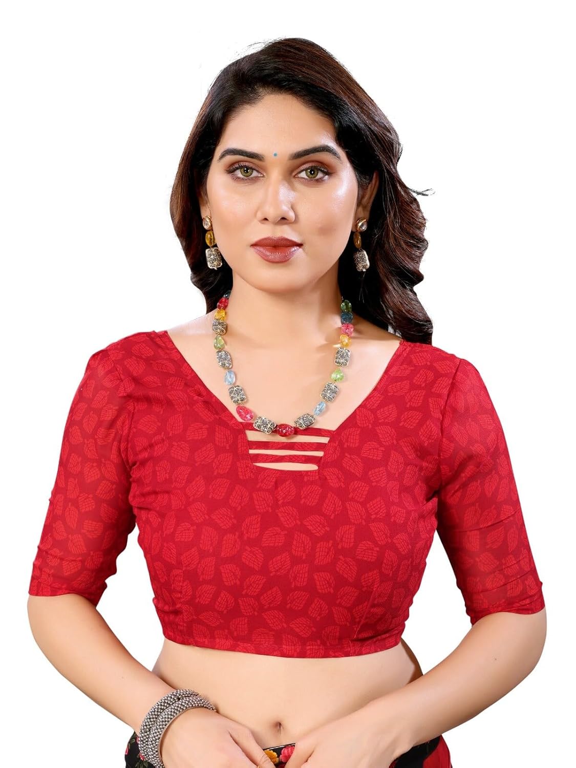 FASHION Women's Georgette Floral Printed Saree