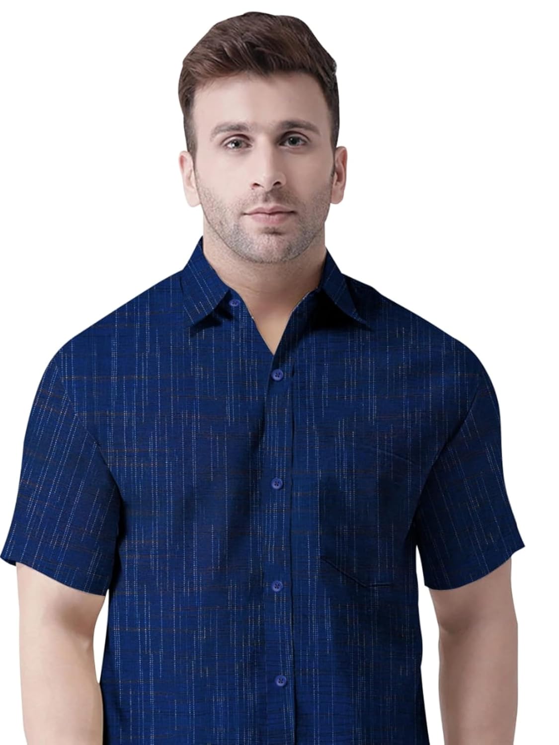 Men's Pure Khadie Cotton Regular Fit Half Sleeves