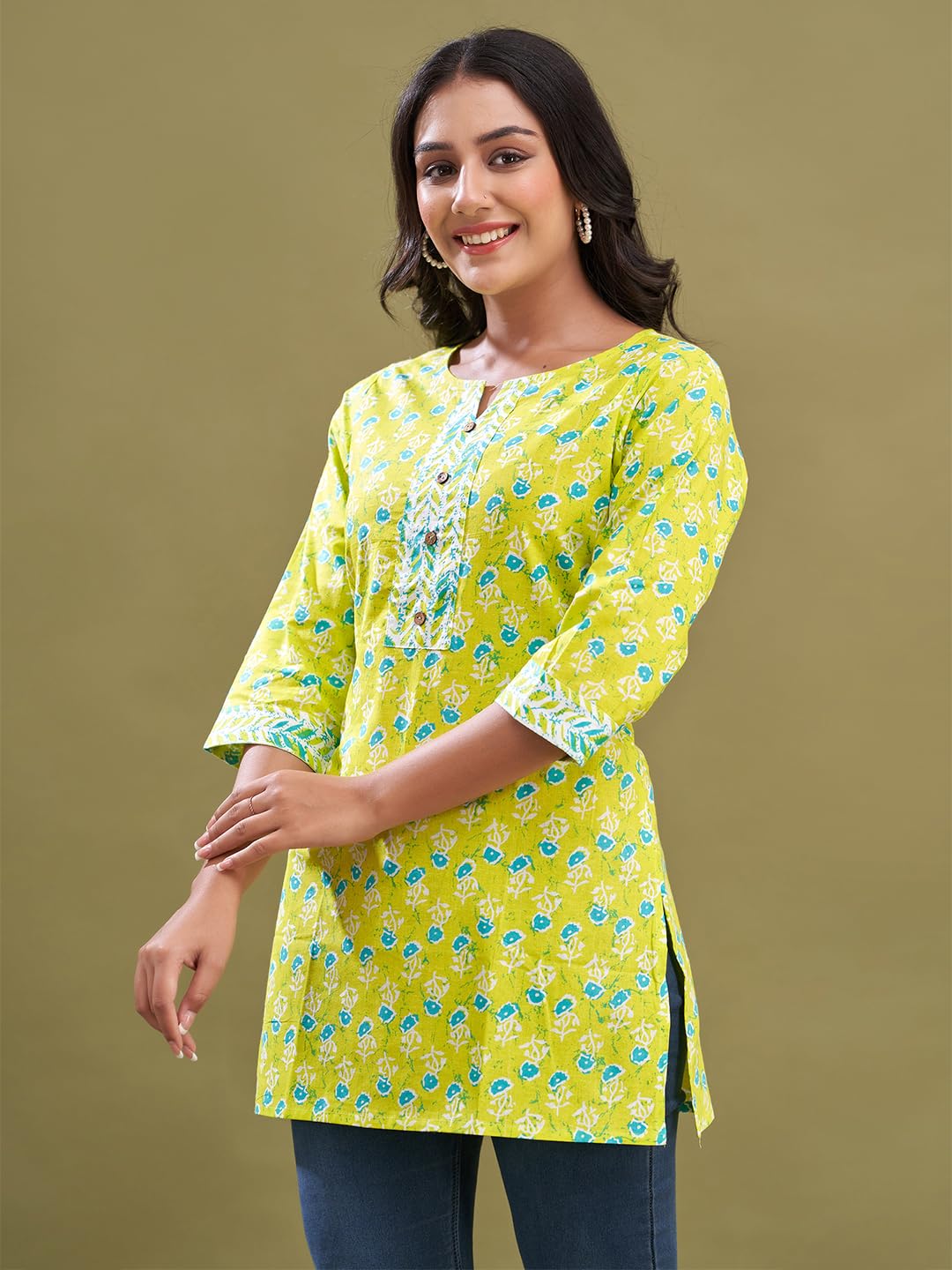 Women Cotton Printed Short Kurti | Short Kurti