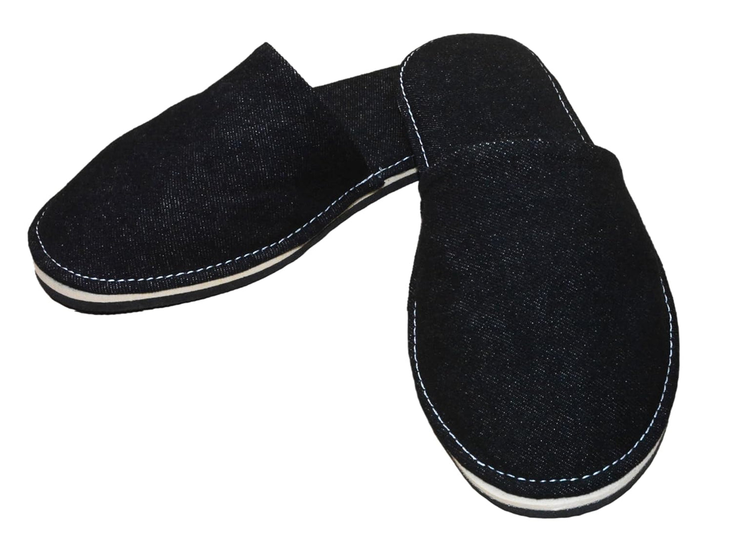 Black Denim super soft and comfortable Slippers - alphahostel.in