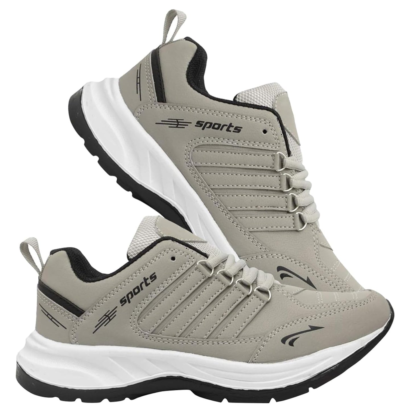 DRACKFOOT Men's Lightweight Cream Sports Shoes - alphahostel.in