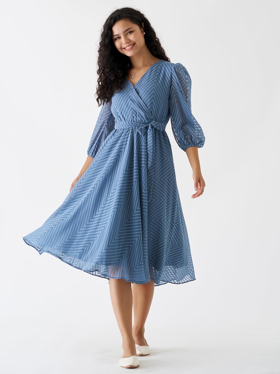 AASK Women Fancy Plain & Solid Designer Dress for Women